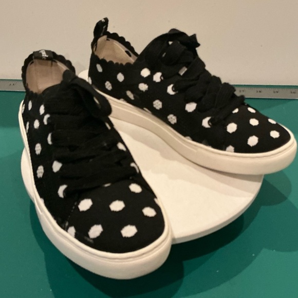 Kate Spade Abbie Polka Dot Lace-Up Sneakers Size 8 - Picture 2 of 8